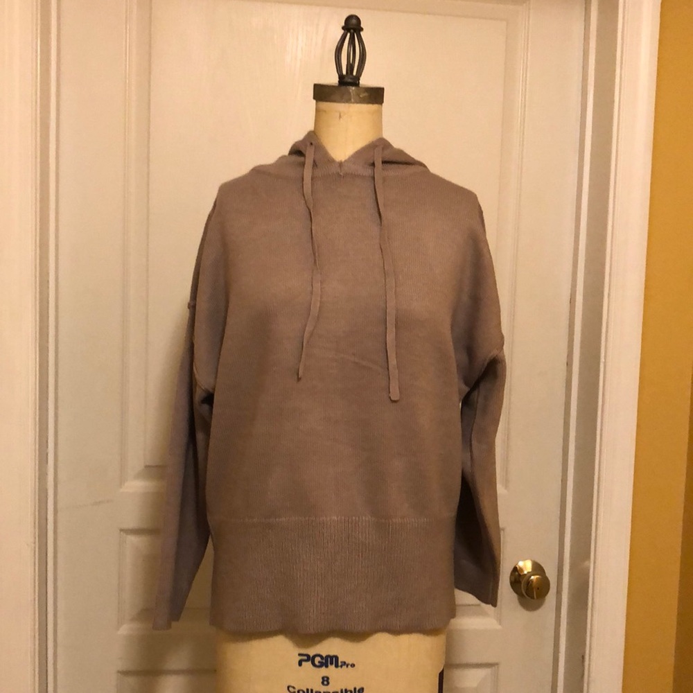 City Chic Hooded Crewneck Pullover Sweater